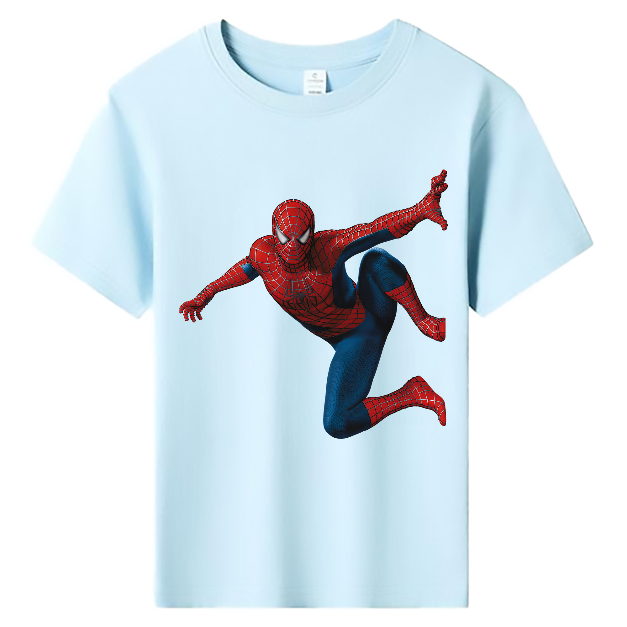 （画像用） Spider Man スパイダーマン 綿100％キッズTシャツ（フロントプリント）